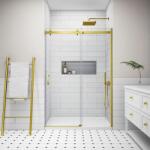 Water Fun Milano || Gold toló zuhanyajtó, 130x195cm, 8mm, NANO (ZGB-1395) - waterfun