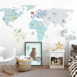Pastelowe Love® Falmatrica Világtérkép - menta
