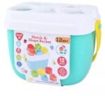 Playgo Playgo: Formaválogató játék vödörben, 12 db-os (2377)