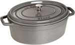 Staub La Cocotte | Cocotte öntöttvas főzőedény 33 cm | grafitszürke | ovális | öntöttvas (40509-324-0)