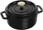 Staub La Cocotte | Cocotte öntöttvas főzőedény 14 cm | fekete | kerek | öntöttvas (40509-476-0)