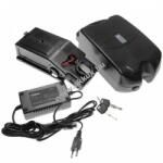 VHBW Nyeregcső, üléscső akku + tartó, Li-Ion, 24V, 13, 2Ah, fekete