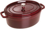Staub La Cocotte | Cocotte öntöttvas főzőedény 33 cm | gránátvörös | ovális | öntöttvas (40509-692-0)