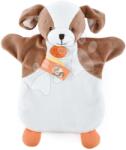 Doudou et Compagnie Plüss kutyus kesztyűbáb Puppy Doudou et Compagnie fehér-barnás 25 cm 0 hó-tól (DC4011)