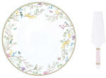 Easy Life Nuova R2S Birds Melody porcelán tortatál lapáttal 32cm díszdobozban (R1112-BIME)