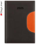 Dayliner Határidőnapló Memphis B5 heti, fehér lapokkal fekete-narancs Dayliner 2026 (57828) - irodaszerpiac