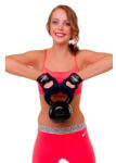 S-Sport Füles súlyzó, fém - Kettlebell, 28 kg