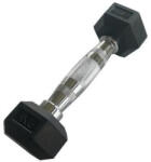 Sveltus Hexagonal Dumbbell Hex Hatszögletű Egykezes Gumírozott Fix Edzőtermi Kézisúlyzó 1 Kg