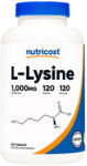 Nutricost L-Lysine Tablets 120 Tabletta