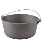 Kályhaház Magyar Öntöttvas Lapos aljú Bogrács 13 Literes