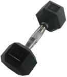 Sveltus Hexagonal Dumbbell Hex Hatszögletű Egykezes Gumírozott Fix Edzőtermi Kézisúlyzó 4 Kg