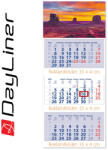 Dayliner Speditőr naptár 3 tömb, 3 hónap Medium Club 350 × 755 mm, fehér lapokkal Hangulat Dayliner 2026 (DL6SP-3MECU-HA) - officefirst