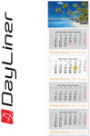 Dayliner Speditőr naptár 4 tömb, 4 hónap SP-4 330 × 1100 mm, fehér lapokkal Vízpart Dayliner 2026 (DL6SP-4H4-VI) - veryjet