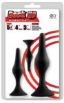 NS Novelties Set Silicone Butt Plug w/Suction Cup (3pcs in 1 Kit Set)