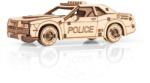 EWA Puzzle 3D, Mini Masina de politie, EWA, lemn, 88 piese