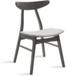 pakoworld Scaun Orlean, Gri - Nuc, 53x49x78 cm (097-000008)