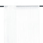 VidaXL Draperii cu franjuri, 2 buc. , 140 x 250 cm, alb (132399) - izocor
