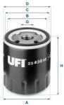 UFI Filtru ulei UFI 23.439. 00 (23.439.00) - automobilus