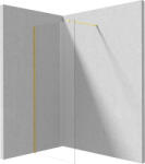 Deante Paravan duE fix Deante Kerria Plus 70x200 cm , sticla securizata 6 mm cu finisaj aur E i tehnologie Active-Cover (KTJ_Z37P)