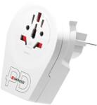 SKROSS Adaptor priza universal World -> EU Skross 1.500295-E, cu USB-A, USB-C, 20W (ADAPT-PLUG-UNIV/EU/AC20PD-SKRS)