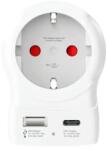 SKROSS Adaptor priza Skross 1.500283-E EU -> UK, USB-A, USB-C 20W (ADAPT-PLUG-EU/UK/AC20PD-SKRS)