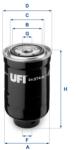 UFI filtru combustibil UFI 24.374. 00 (24.374.00) - automobilus
