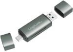 LogiLink USB 3.2 Gen1 Kártyaolvasó, SD és microSD kártyához, alumínium ház