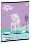 Ars Una Cute Animals: Unikornis mintás vonalas füzet - 1. osztályos, A5
