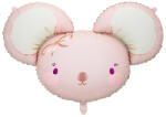 PARTYDECO fólia lufi, egér, rózsaszín, 96×64cm (FB190)