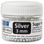 PME szórógyöngy, ezüst, 3 mm, 25g