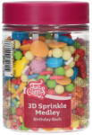 FUNCAKES 3D szórócukor, Születésnapi Party, 70g (F53665)