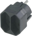 REV Ritter Prelungitor transition plug 2-fold black Eurosteckdosen (0512711777 SCHWA) - vexio