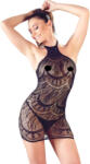 GoodLove NO: XQSE - Rochie tanga cu model abstract - Negru (S-L)