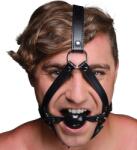 GoodLove Head Harness with gag ball - ham pentru cap cu căluș cu bilă, negru