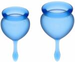 Satisfyer Feel Good Menstrual Cup Set Dark Blue - cupe menstruale 15 ml + 20 ml, 2 buc