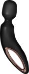 Satisfyer Wand-erland - vibrator de masaj de lux pentru întregul corp (negru/auriu) Vibrator