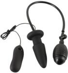 You2Toys Dop anal vibrator gonflabil You2Toys cu vibrații (negru) - până la 8, 3 cm