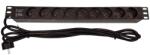 Lexi-NET Panou de distributie 19" LEXI-Net 9x230V, cablu 3m, 1U (NAPPAN2260B)