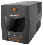 INFOSEC INF_661130 Backup Power Supply UPS X1+ 1000 IEC, 1000VA, 500W, 4× C13 (INF_661130)