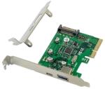Conceptronic Bővítőkártya - EMRICK09G (PCIe x4 to USB-A 3.0+USB-C 3.2 Gen2, Táp: 15pin SATA (EMRICK09G) - techsend