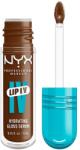 NYX Cosmetics NYX Professional Makeup Lip IV, Hydrating Gloss Stain ajakfény, 18 Drippin' Nude, 5 ml Cocoa Quench 5 ml