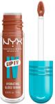 NYX Cosmetics NYX Professional Makeup Lip IV, Hydrating Gloss Stain ajakfény, 18 Drippin' Nude, 5 ml Caramel Drip 5 ml