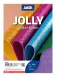 Junior Kreatív csillámos dekor gumilap A/4, lila, 10 db/csomag (134157) (134157)