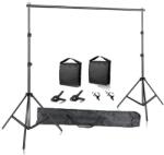  Háttérálló állvány 2m x 3m, erős támogatás, hordozható formatervezés, 2mx2m, 1 homokzsákkal 1