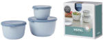 Mepal Cirqula Nordic Blue, háromdarabos készlet, 0, 5 l + 1 l + 2 l