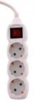 Elvon Electric Prelungitor 3 m cu 3 prize si intrerupator cablu 3xg1.5mmp (30527)