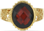  Gránát Ezüst Gyűrű - Aranyozott - 5.29 Karát