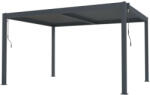 G21 Bioklimatikus pergola G21 Austin 4x3 m, antracit, alumínium (BP-G21-4X3M) - pepita