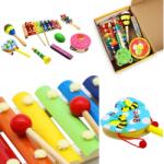 Pepita Set de instrumente din lemn Pepita 7pcs (W07A209) Instrument muzical de jucarie