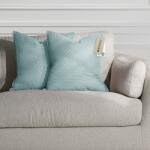  RESTILO díszpárnahuzat SOFTA szín kék dombornyomott stílus glamour anyag mikroszálas 45x45